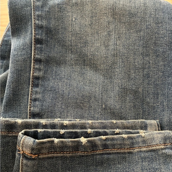 Free People Brady Medium Light Wash Denim Suspender Overalls 27 - Picture 16 of 16